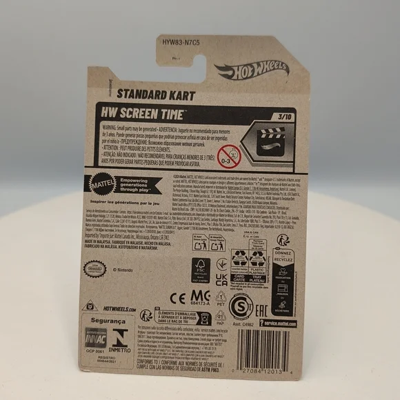 Hot Wheels Mario Kart Standard Kart Toy - Blue, Red, White, Black - Picture 7 of 12